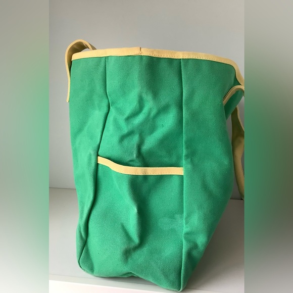 GAP EUC Vintage Green & Yellow summer beach bag - Picture 3 of 16